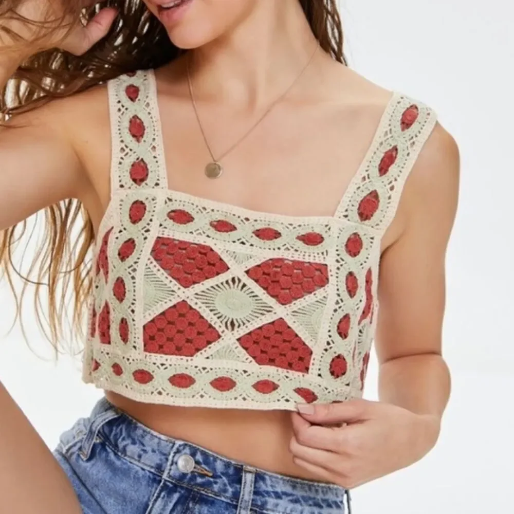 Julia by Love J Crochet Women's Top. Festival. Bohemian. Beachy - Picture 1 of 13